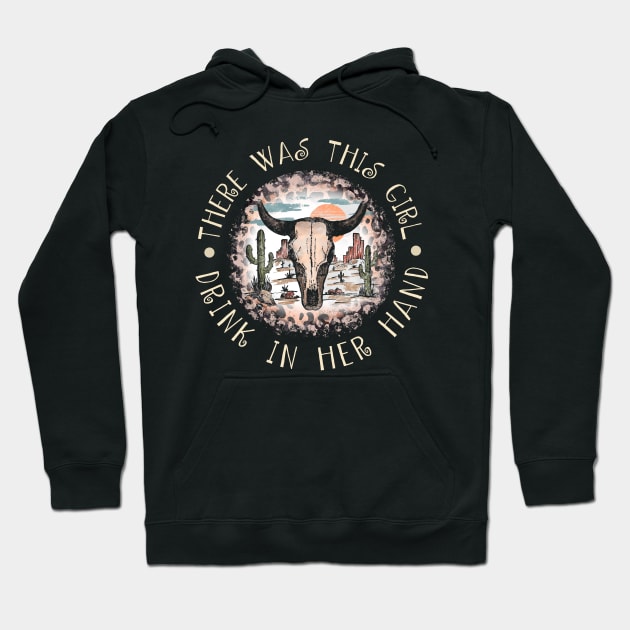 There was this girl, drink in her hand Leopard Deserts Cactus Hoodie by Chocolate Candies